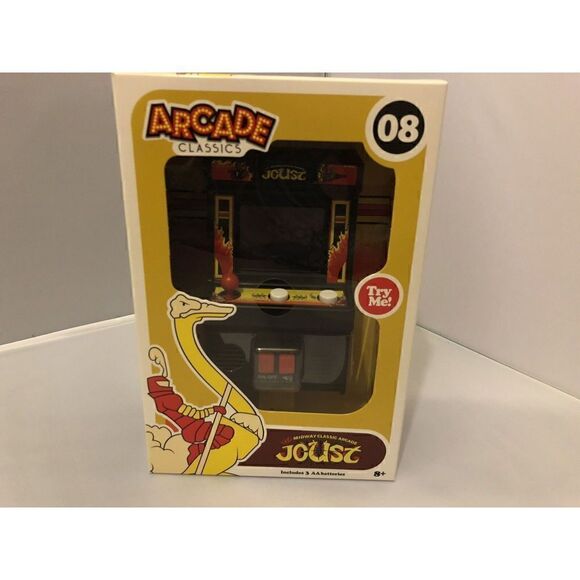 New! Basic Fun Arcade Classics Atari Joust Mini Cabinet Electronic Game Midway - Picture 2 of 10